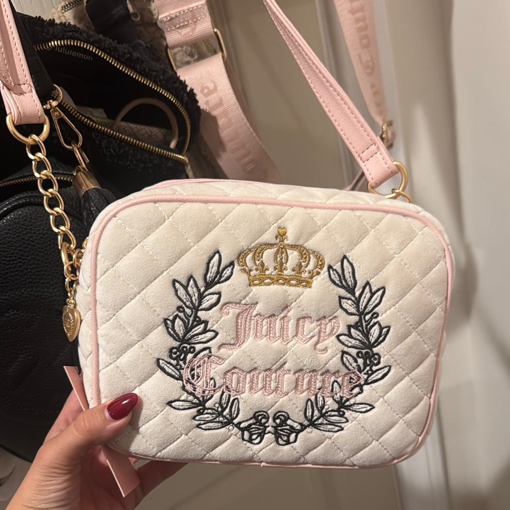 Juicy Couture Pink Quilted Crossbody Bag